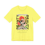 Beauty of Art Floral Collage Unisex Jersey Short Sleeve Tee Vintage Aesthetic Graphic Fashion Artistic Statement Streetwear T Shirt