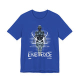 Existence Dystopian Society Cyborg Unisex Jersey Short Sleeve Tee Futuristic Sci Fi Robotic Graphic Cyberpunk Streetwear Statement T Shirt