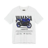R3 Inspired Sport Motorcycle Art Unisex Heavy Cotton Tee Dynamic Streetwear Graphic for Riders and Moto Enthusiasts