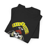 Rock Skull Roses Unisex Heavy Cotton Tee Vintage Rebel Art Bold Graphic Streetwear Inspired By Wild Freedom Music Culture Perfect For Festivals Concerts And Everyday Edge