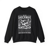 Feel The Shockwave Horizon Force Airplane Graphic Unisex Heavy Blend Crewneck Sweatshirt Aviation Military Streetwear Pullover