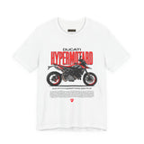 Italian Supermoto Inspired Hypermotard Style Motorcycle Graphic Unisex Heavy Cotton Tee Premium Racing Streetwear T Shirt for Riders Bikers Enthusiasts and Everyday Wear
