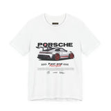 High-Performance Track Machine Blueprint Design Unisex Heavy Cotton Tee Powerful Street Racing Inspired Graphic Shirt