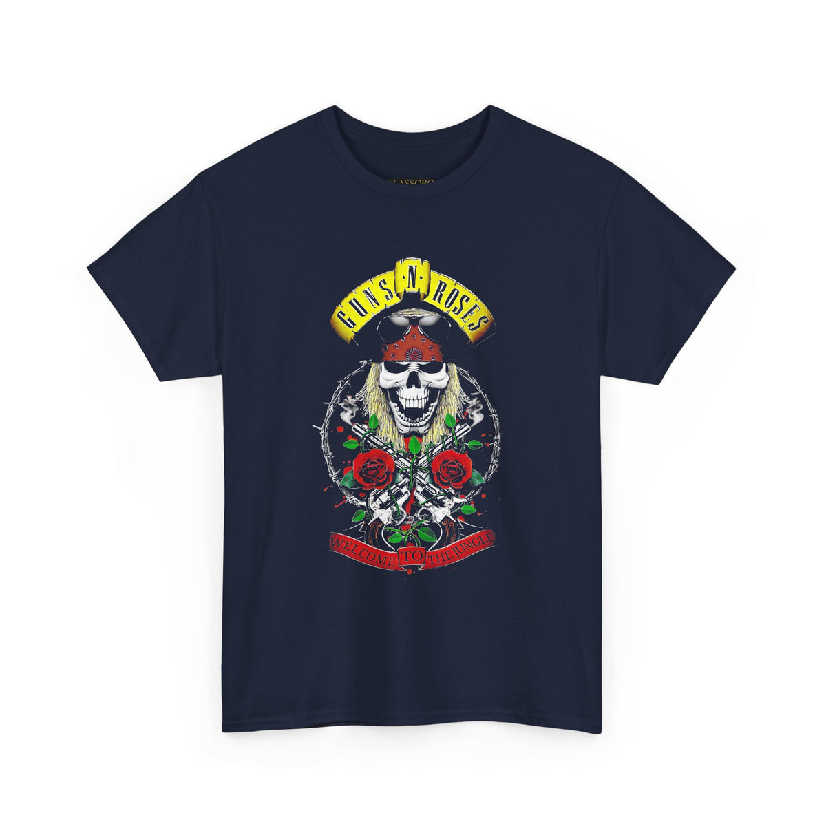 Rock Skull Roses Unisex Heavy Cotton Tee Vintage Rebel Art Bold Graphic Streetwear Inspired By Wild Freedom Music Culture Perfect For Festivals Concerts And Everyday Edge