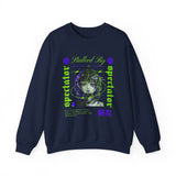 Stalked By Spectator Cyberpunk Anime Glitch Unisex Heavy Blend Crewneck Sweatshirt Japanese Streetwear Pullover