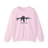 I Am The Weapon Unisex Sweatshirt Motivational Tactical Mindset Streetwear Bold Warrior Energy Graphic Pullover For Confidence Training Gym Wear Everyday Power Statement