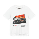 Black Widebody Turbo Racing Car Graphic Unisex Heavy Cotton Tee Streetwear Speed Culture Shirt for Car Enthusiasts