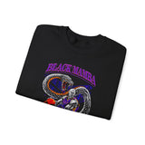 Mamba Unisex Heavy Blend Crewneck Sweatshirt Bold Serpent Power Graphic Streetwear Design Symbol of Focus Resilience and Inner Strength Premium Artistic Fleece Fashion