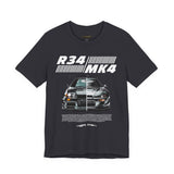 Dual Turbo Street Machine Graphic Unisex Heavy Cotton Tee High Performance Racing Car Split Design Shirt for Speed Lovers