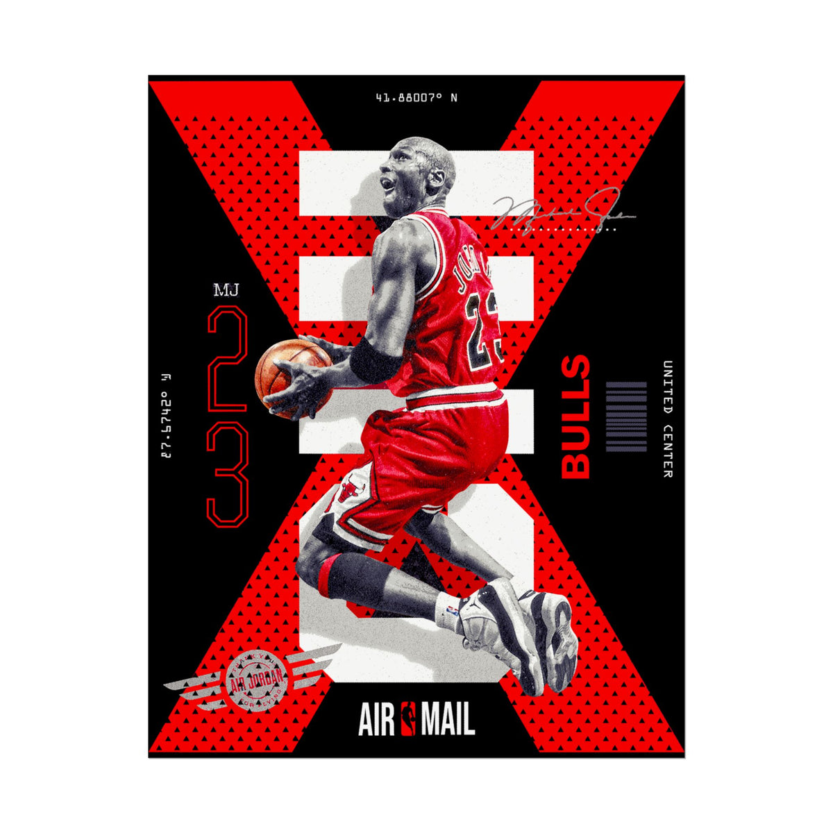 Air Ascent Glossy Poster Collector Edition Bold Motivational Wall Art Red Black Athletic Energy Modern Design For Gym Rooms Studios Offices And Ambitious Dreamers