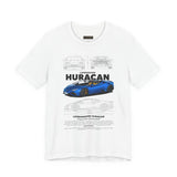 Exotic Blue Supercar Roadster Blueprint Art Unisex Heavy Cotton Tee Premium Streetwear Car Enthusiast Gift Performance Inspired Design Shirt
