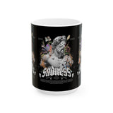 Sadness Ceramic Mug Coffee Cup Greek Statue Art Design Emotional Aesthetic Gothic Vintage Streetwear Artistic Expression Unique Gift For Art Lovers