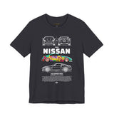 Nissan 240Z Illustrated Tee Donut Drift Car Inspired Graphic T Shirt Street Racing Art Tee JDM Style Automotive Streetwear Unisex Shirt for Car Lovers Drift Fans Racing Culture Outfit