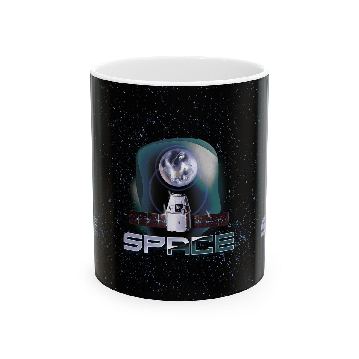 Space Exploration Ceramic Mug Coffee Cup Galaxy Earth Spaceship Astronomy Inspired Cosmic Universe Science Lover Nerd Geek Astronaut Teacher Gift