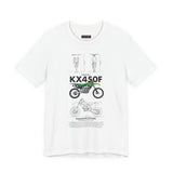 Kawasaki KX450F Motocross Inspired Unisex Heavy Cotton Tee Dirt Bike Racing Graphic Shirt For Riders Fans Streetwear Casual Wear Gift