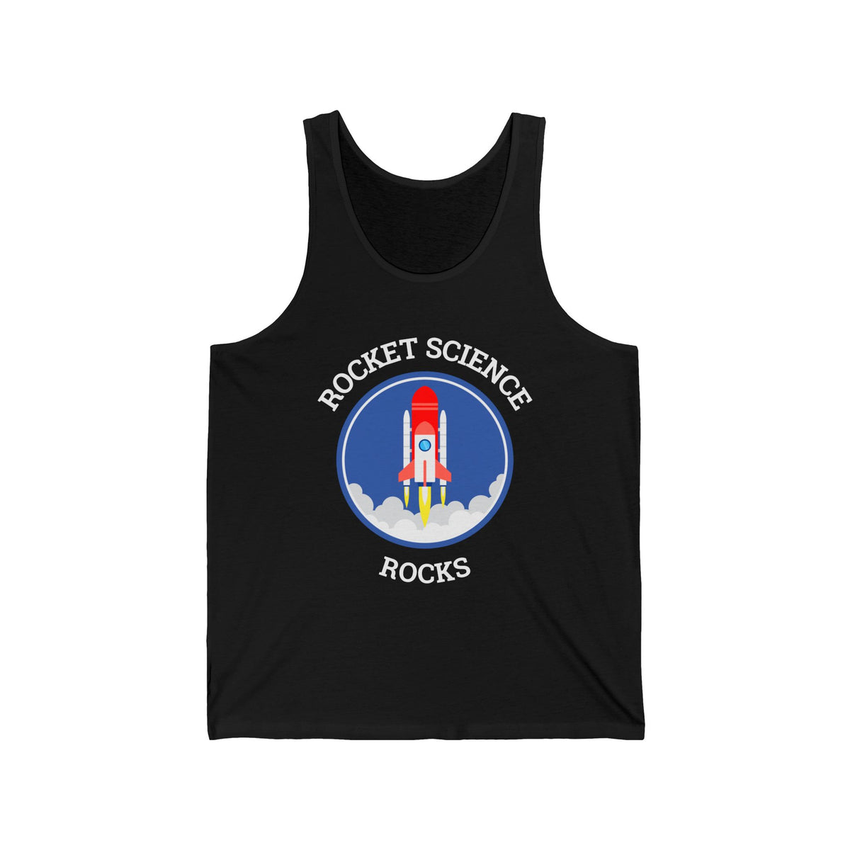 Rocket Science Rocks Unisex Jersey Tank Top Space Exploration STEM Education Astronomy Science Lover Nerd Geek Astronaut Fitness Sleeveless Shirt