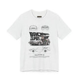 Futuristic Retro Sci Fi Time Travel Car Blueprint Art Unisex Heavy Cotton Tee Premium Streetwear For Vintage Car Lovers Collectors And Enthusiasts