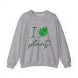 I Love Plants Crewneck Sweatshirt Unisex Heavy Blend Botanical Leaf Eco Friendly Gardening Nature Lover Sustainable Green Living Gift Pullover