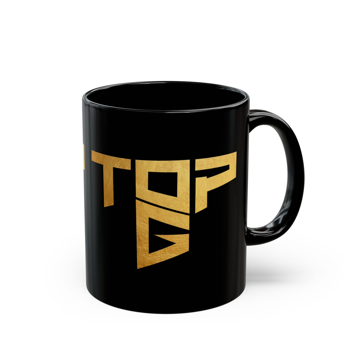 TopG Black Ceramic Coffee Mug Gold Print Motivational Hustler Alpha Mindset Entrepreneur Streetwear Lifestyle Tea Cup