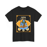Lord Shiva Mahadev Devotional Unisex T Shirt Hindu Spiritual Graphic Cotton Tee Trishul Rudraksha Mahakal Temple Festival Wear Meditation Yoga Gift India