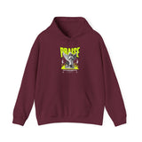 Praise Angel Statue Graphic Unisex Heavy Blend Hooded Sweatshirt Gothic Spiritual Streetwear Hoodie