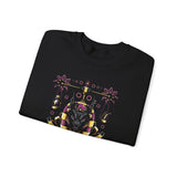 Anubis Balance God Unisex Heavy Blend Sweatshirt Egyptian Mythology Streetwear Graphic Pullover Cosmic Balance Design For Men And Women Perfect For Winter Fashion Festivals And Spiritual Lifestyle