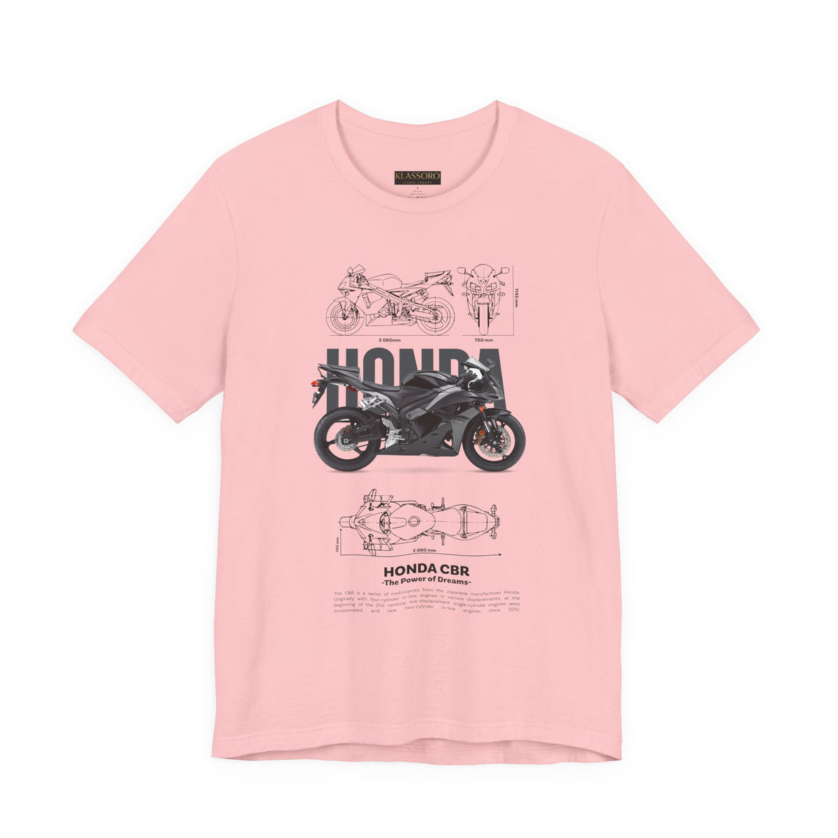 Honda CBR Superbike Blueprint Racing Motorcycle Graphic Tee Sport Bike Track Design T Shirt For Riders Speed Lovers Motorsport Streetwear Gift