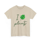 I Love Plants Unisex Heavy Cotton Tee Eco Friendly Botanical Leaf Nature Lover Green Gardening T Shirt Sustainable Plant Parent Gift For Gardeners