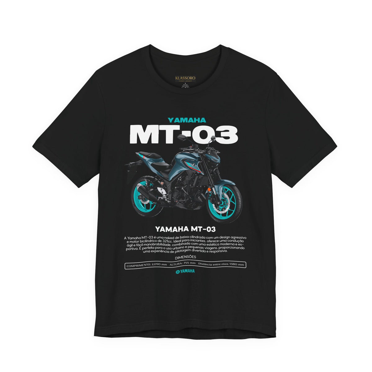 MT03 Inspired Lightweight Street Motorcycle Art Unisex Heavy Cotton Tee Bold Rider Graphic Streetwear Apparel