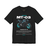 MT03 Inspired Lightweight Street Motorcycle Art Unisex Heavy Cotton Tee Bold Rider Graphic Streetwear Apparel
