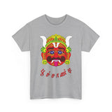 Poochandi Drishti Bommai Tamil T Shirt Traditional Evil Eye Protection Graphic Tee South Indian Folk Art Dhrishti Mask Cultural Festival Streetwear Unisex Cotton Spiritual Apparel