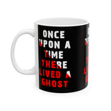 Unisex Once Upon A Time There Lived A Ghost Ceramic Coffee Mug Horror Graphic Cup Spooky Paranormal Gothic Halloween Inspired Scary Storytelling Drinkware