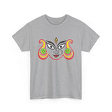 Divine Maa Durga Trinetra Minimal Art T Shirt Hindu Goddess Shakti Bhavani Devi Graphic Tee Spiritual Devotional Streetwear Navratri Festival Ethnic Indian Culture Unisex Cotton Casual Wear Gift For...