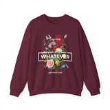 You Can Be Whatever Motivational Crewneck Sweatshirt Comfortable Unisex Pullover Bold Floral Empowerment Design Streetwear Positive Vibes Cozy Everyday Wear Perfect Gift for Dreamers Friends and Free...