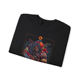 Guerrero Warrior Unisex Sweatshirt Bold Tribal Art Design Ancient Strength Symbol Cultural Fighter Graphic Streetwear For Gym Festivals Motivation And Everyday Power