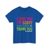 Ho’oponopono Unisex T Shirt Healing Affirmation Tee Spiritual Gratitude Mindfulness Inspired Positive Energy Heavy Cotton Graphic Top
