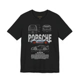 Porsche 911 GT3 RS Technical Blueprint Inspired Illustrated Racing Car Graphic T Shirt High Performance Motorsport Engineering Streetwear Unisex Heavy Cotton Tee Gift For Car Enthusiasts
