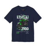 Kawasaki Z900 Green Naked Street Bike Graphic Unisex Heavy Cotton Tee Motorcycle Racing Streetwear Urban Rider Style Gift Shirt