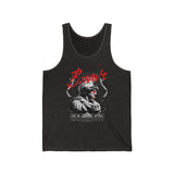 Brave Warrior Roman Gladiator Graphic Print Unisex Jersey Tank Top Bold Motivational Streetwear Sleeveless Gym Workout Shirt