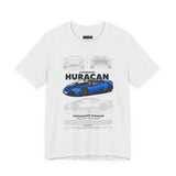 Exotic Blue Supercar Roadster Blueprint Art Unisex Heavy Cotton Tee Premium Streetwear Car Enthusiast Gift Performance Inspired Design Shirt