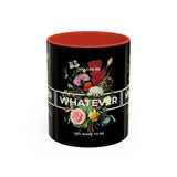 You Can Be Whatever Motivational Coffee Mug Ceramic White Accent Mug Bold Floral Empowerment Design Daily Reminder Positive Energy Drinkware Perfect Gift for Dreamers Friends Office and Home