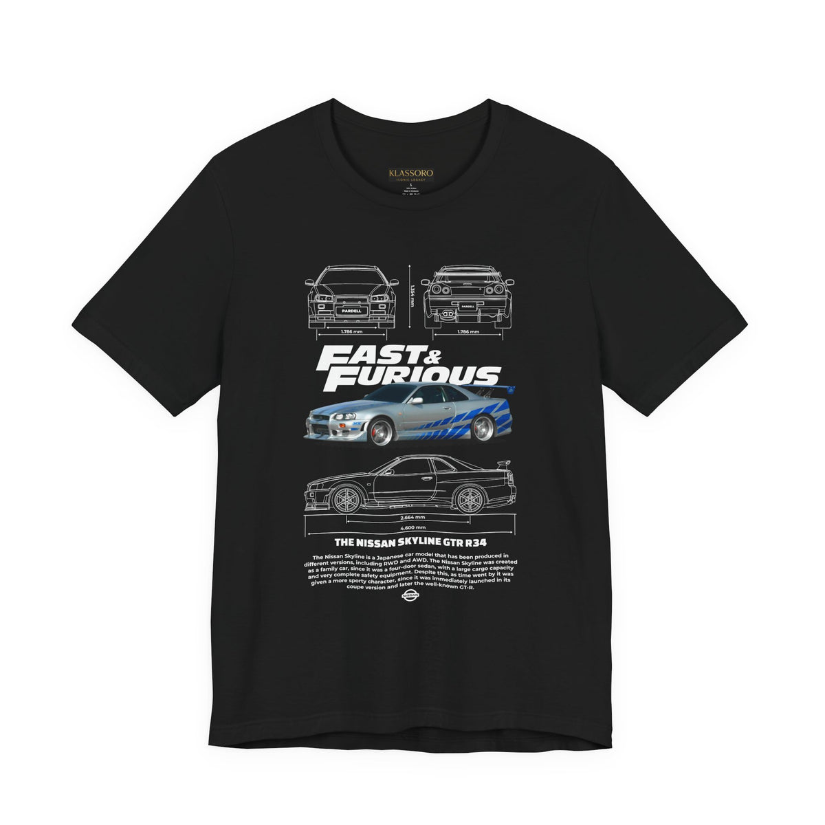 Silver Blue Street Racing Artwork Unisex Heavy Cotton Tee High Performance Inspired Graphic Shirt For Car Lovers And Urban Streetwear Fans