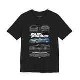 Silver Blue Street Racing Artwork Unisex Heavy Cotton Tee High Performance Inspired Graphic Shirt For Car Lovers And Urban Streetwear Fans