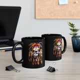Rasta Lion Coffee Mug Reggae Style Lion Graphic Mug Dreadlock Lion Art Cool Animal Mug Music Vibe Coffee Mug Street Style Aesthetic Mug