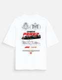 Checo Perez Formula 1 Oversized T Shirt Red Bull Racing F1 Motorsport Streetwear Graphic Tee