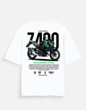 Kawasaki Z400 Graphic Oversized T Shirt Premium Naked Bike Streetwear Cotton Rider Tee