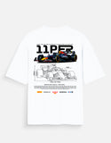 Red Bull RB20 Formula Racing Oversized T Shirt F1 Motorsport Graphic Streetwear Tee