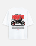 Ducati Hypermotard 950 RVE Graphic Oversized T Shirt Premium Supermoto Streetwear Cotton Rider Tee