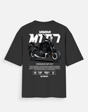 Yamaha MT 07 Oversized T Shirt Premium Naked Bike Graphic Streetwear Rider Cotton Tee