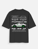 Porsche 911 GT3 RS Oversized T Shirt Sports Car Graphic Streetwear Racing Tee